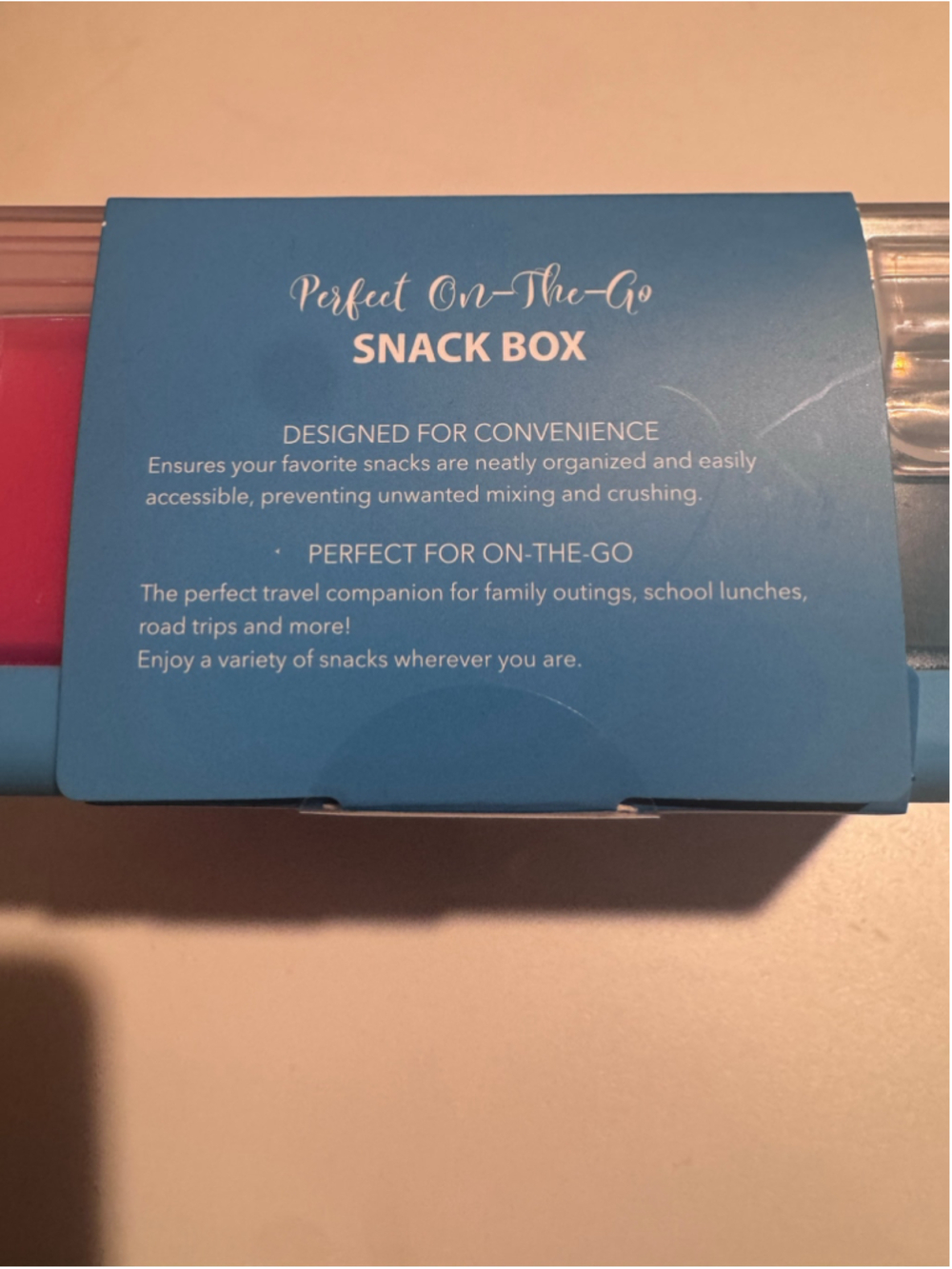 Cook With Color ABC Snack Box Food Storage Container One Size Blue Red - Picture 6 of 6